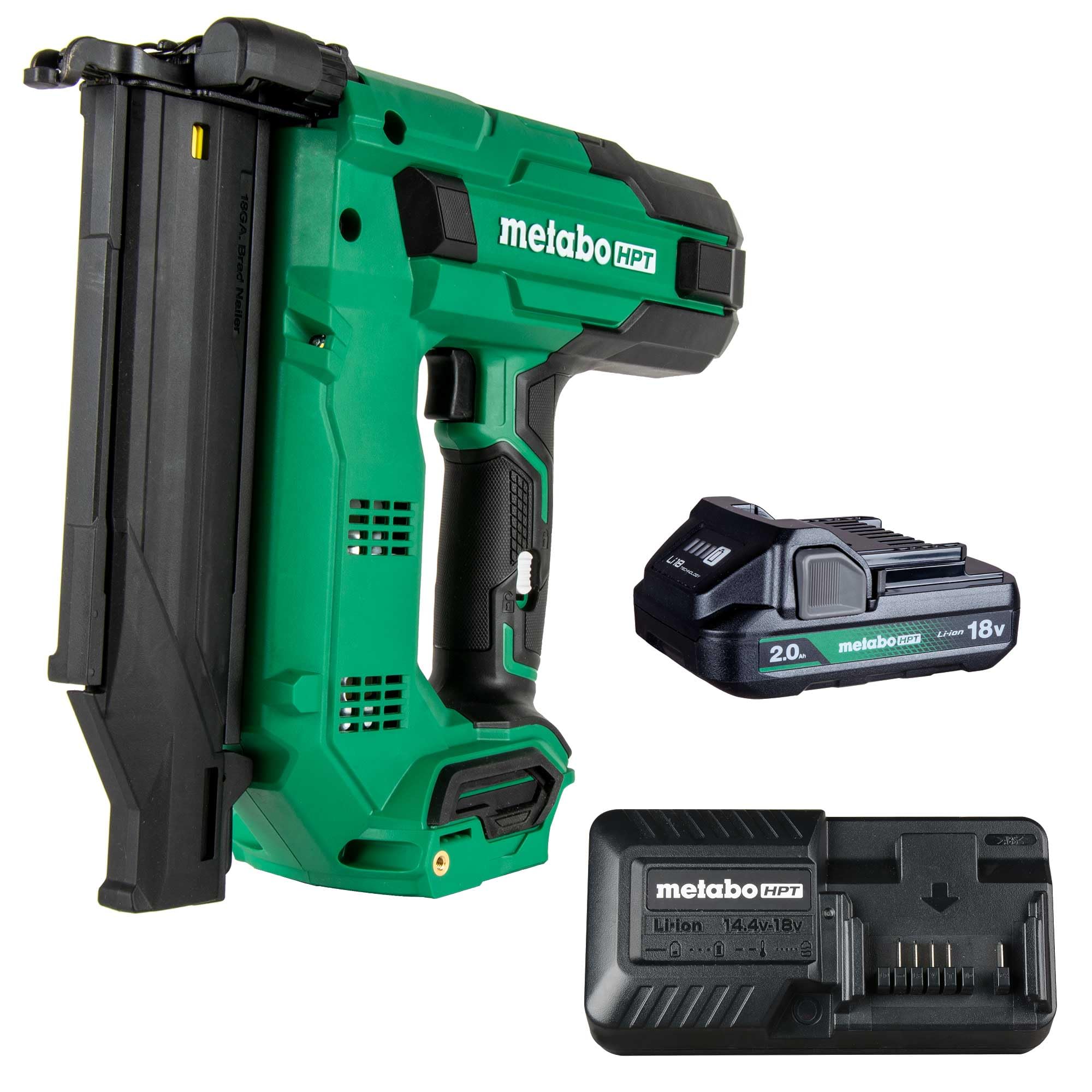 Metabo HPT NT1850DG compact cordless brad nailer ready for trim installation