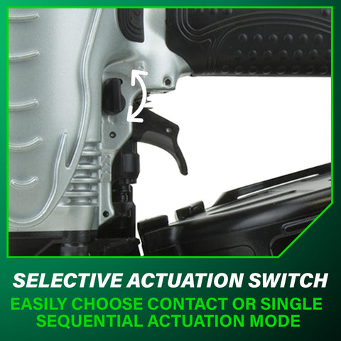 Lightweight 7.7 lb NV90AG(S) reduces fatigue on extended framing sessions.
