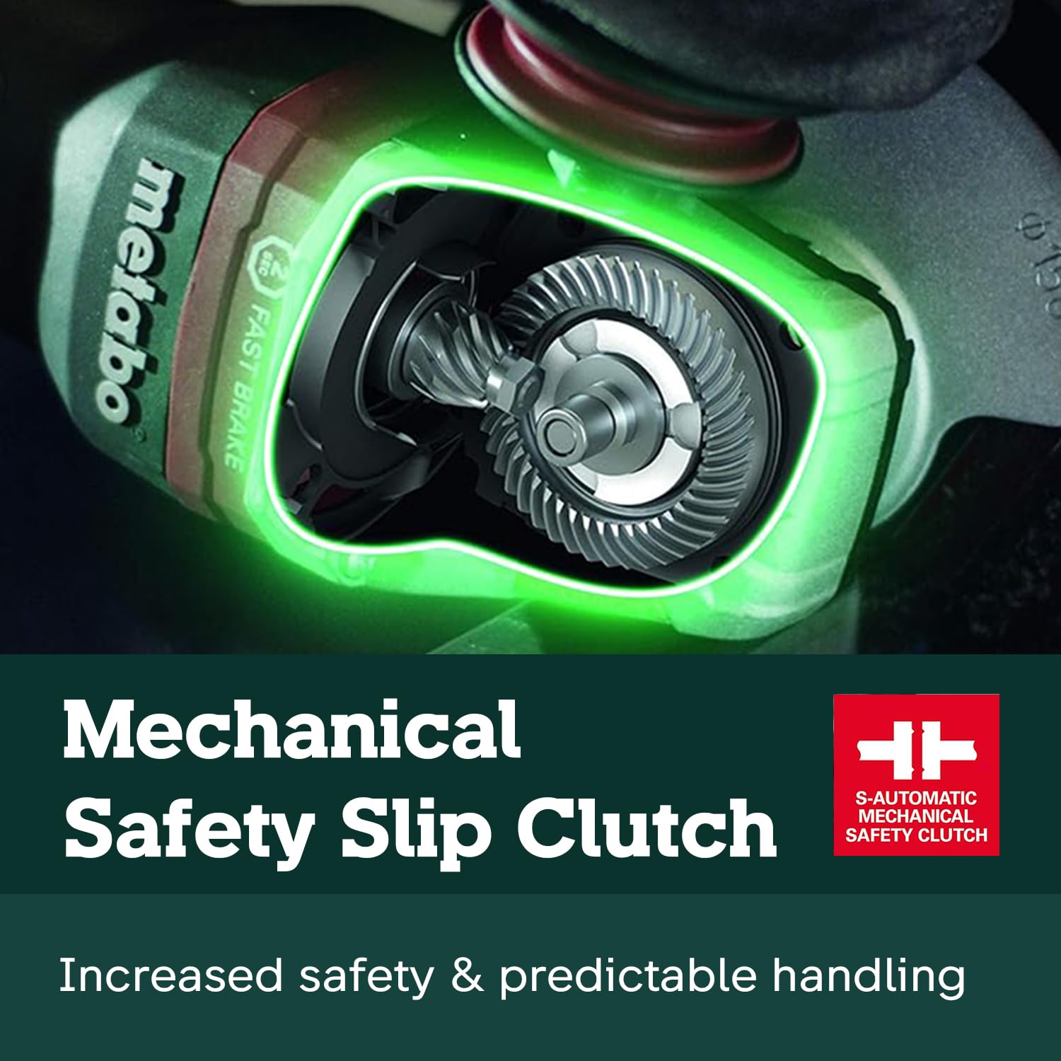 Metabo WEV15-125 HT soft start for smooth startups and control.