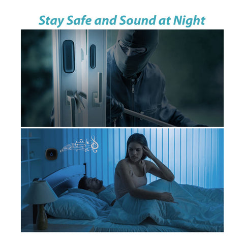 METAK door chime demonstrates 500 ft range suitable for stores or homes.
