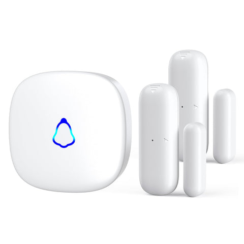 METAK Door Chime transmitter attached at entry for instant alerts