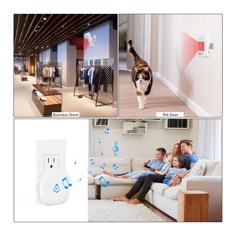 METAK PIR detector covers 110 degrees up to 26 feet for wide reach.