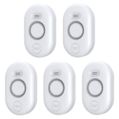 METAK Water Leak Detector with front probes detects leaks near fixtures for early alerts.