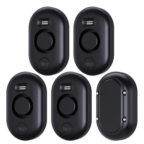 METAK WD60 five-pack leak detectors, front view, ready to protect your home from unseen drips.