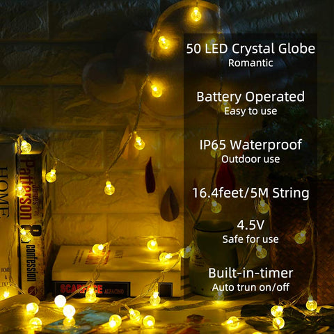 Metaku remote-controlled fairy lights showcasing eight modes for mood settings
