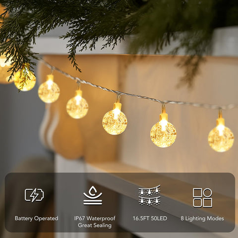 Metaku IP67 waterproof design withstands rain for outdoor patio decor