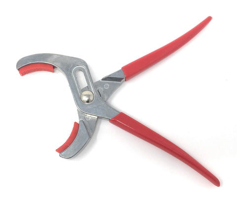 METAL MAGERY Prudent design accommodates a range of positions with a pivoting jaw.