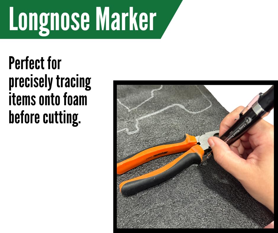 Metalmark Kaizen Foam Cut Kit Deluxe long nose marker for precise tracing
