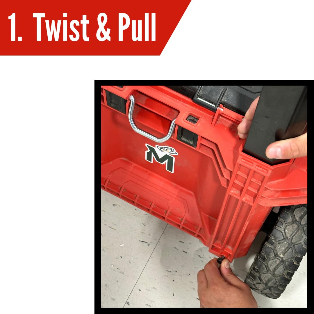 Metalmark Packout handle pins with 20% larger heads for better grip