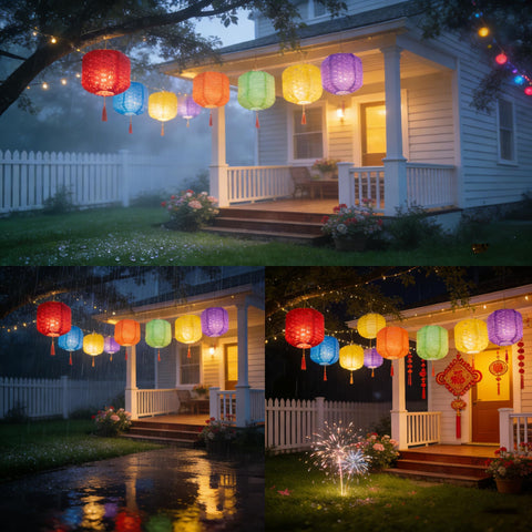 Metany white paper lantern provides soft, elegant illumination for indoor events
