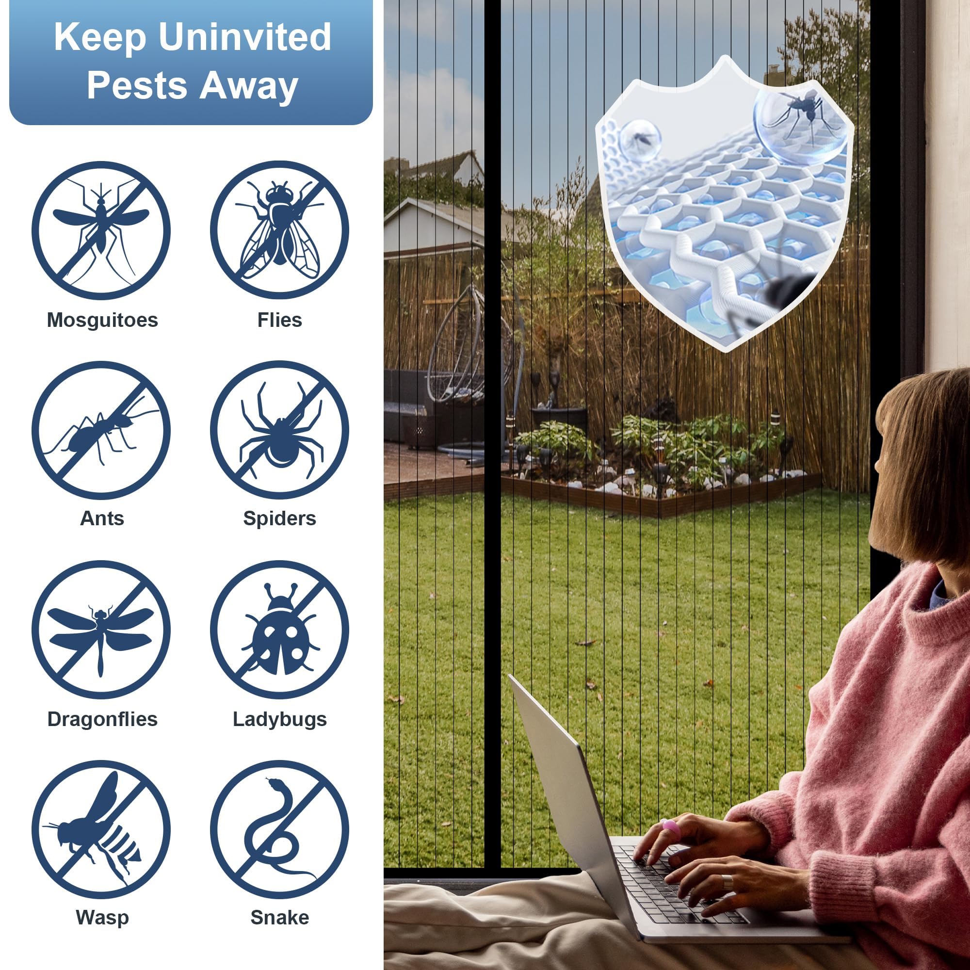 METAONLY ultra-durable mesh withstands frequent use and seasonal storage