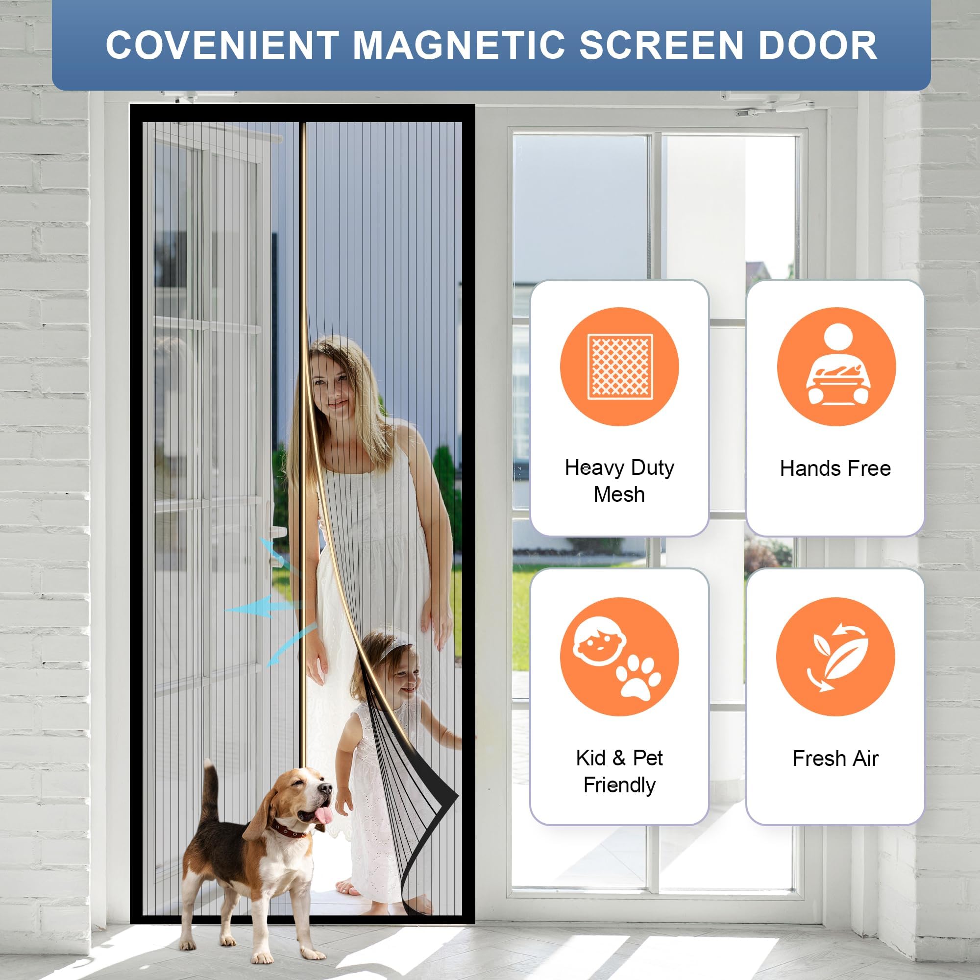 METAONLY magnet strip close-up shows instant sealing to reduce breeze
