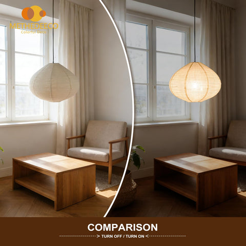 METHEDEECO easy-installation lampshade simplifies setup in any room.