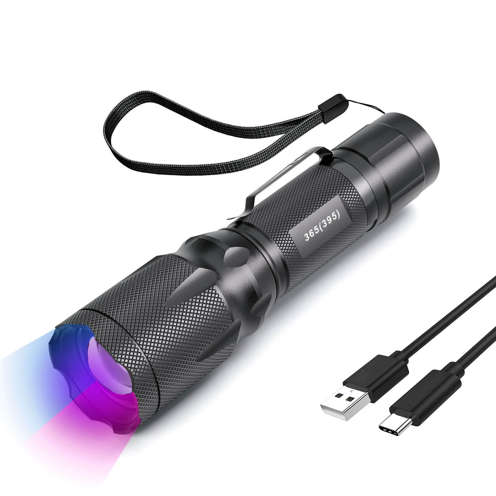 METII blacklight 365nm dual-mode for precise UV inspection and dye tracking