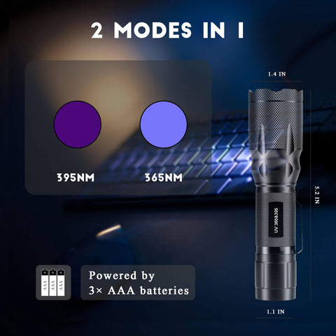 METII UV flashlight demonstrates glue curing applications.