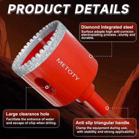 METOTY dual-use drilling setup supports dry or wet operation