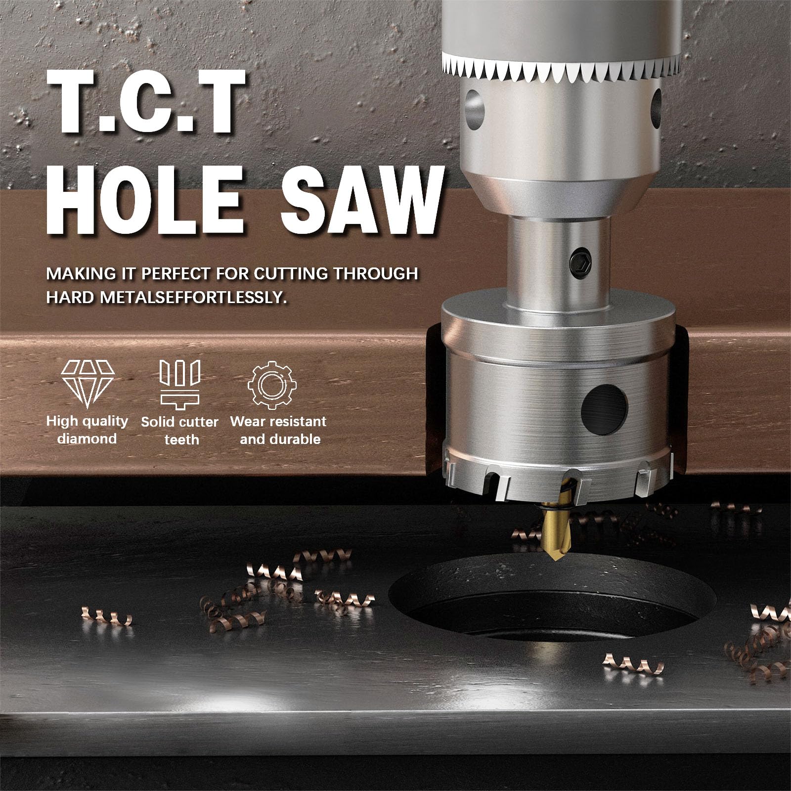 METOTY stainless steel cutting demonstration showing clean holes