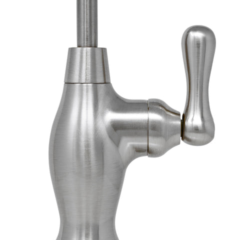 Metpure RO faucet features a 360-degree swivel for flexible dispensing angles.