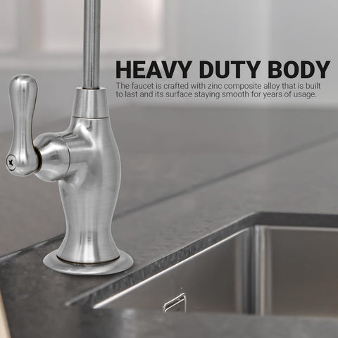 Metpure free installation wrench aids quick, secure mounting under the sink.