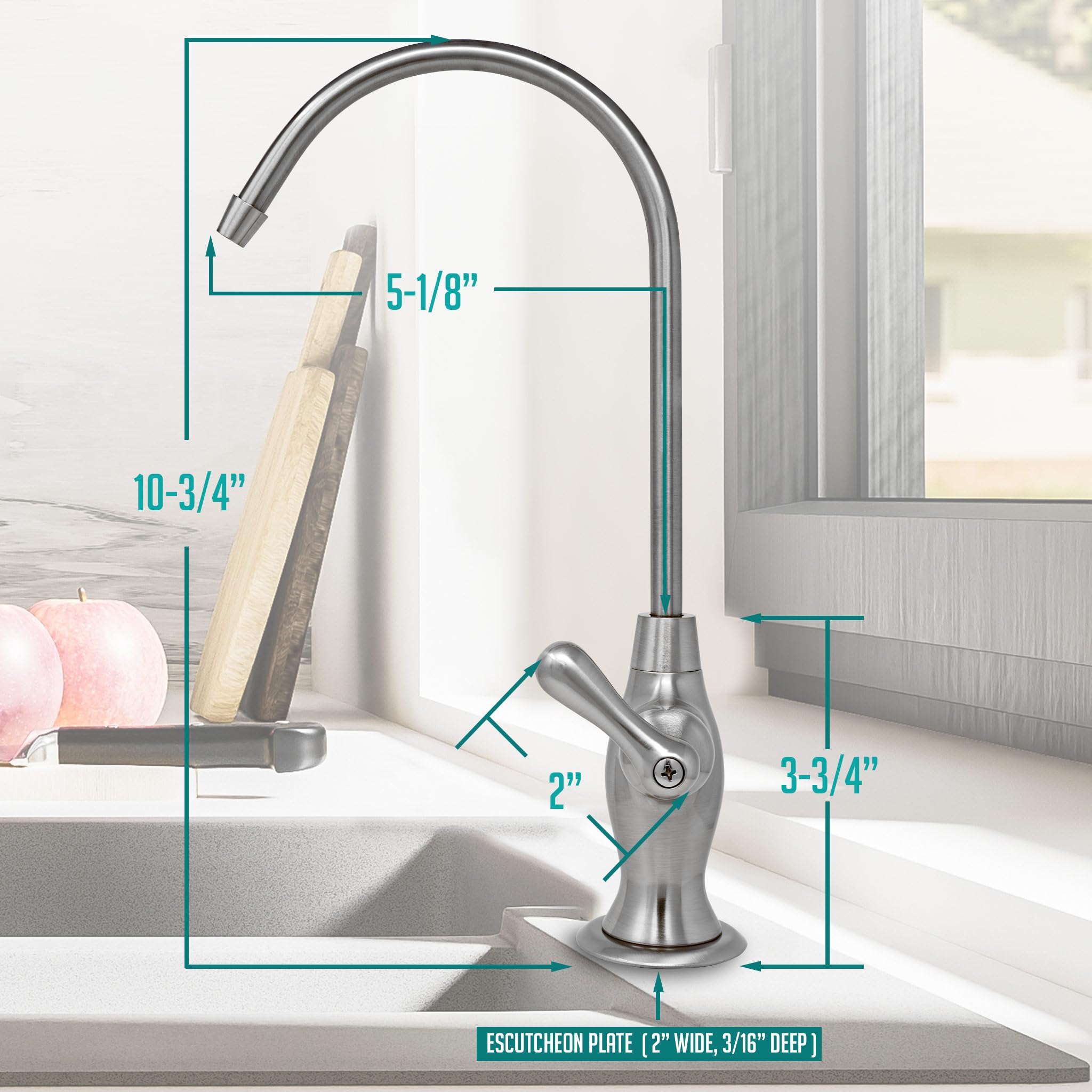 Metpure RO faucet is NSF certified for drinking water safety.