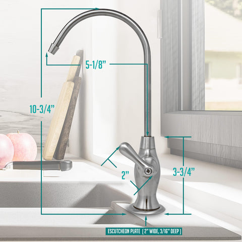 Metpure RO faucet is NSF certified for drinking water safety.