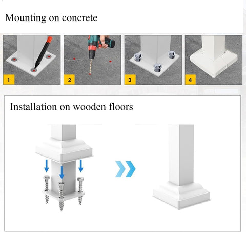 Metty Metal adjustable stair rail fitting various step heights