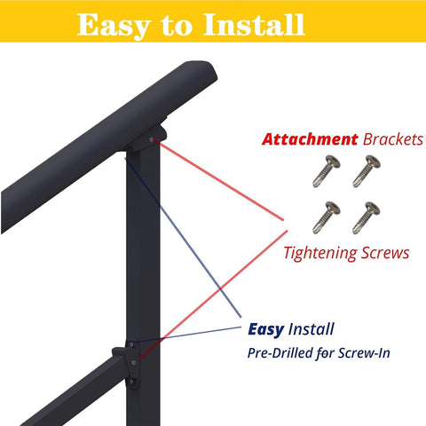Metty Metal center armrest 39inch supports balanced steps