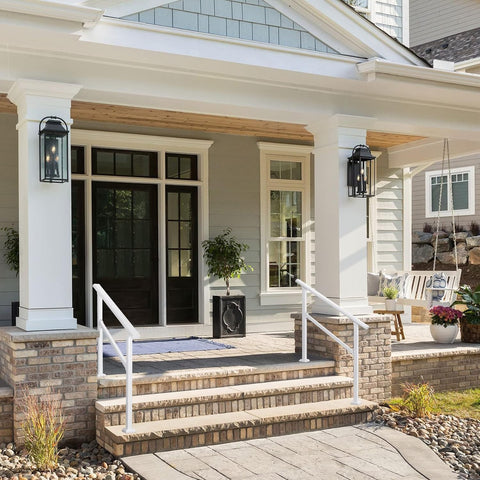 Metty Metal handrail featuring curved ends for safe use