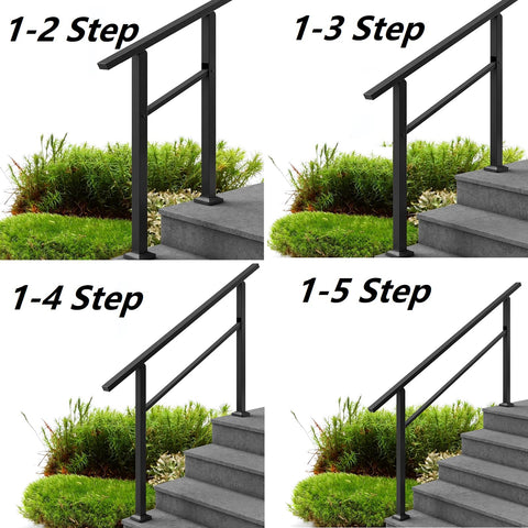 Metty Metal curved handrail sides offer smooth grip and safe touch.