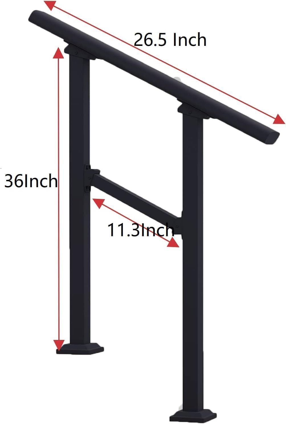 Metty Metal indoor stair railing kit enables quick, secure installation