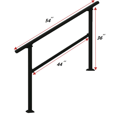 Metty Metal indoor stair railing kit for safe, easy home access