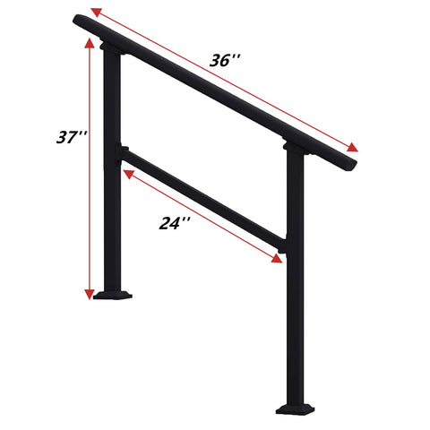 Metty Metal indoor stair rail kit for quick, clean installation.