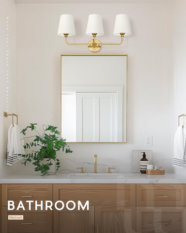 METWET VL837-BG-B-3 vintage-modern design suitable for hallways and baths.