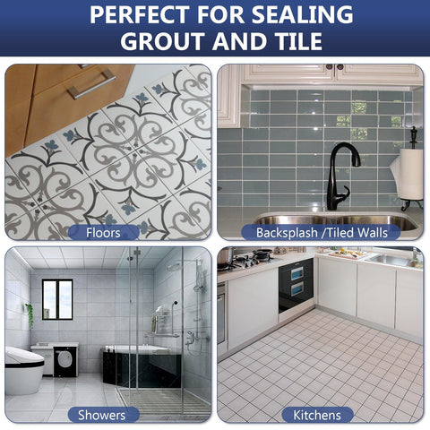 Meuvcol grout sealer application kit with sponge brush and towel for easy use