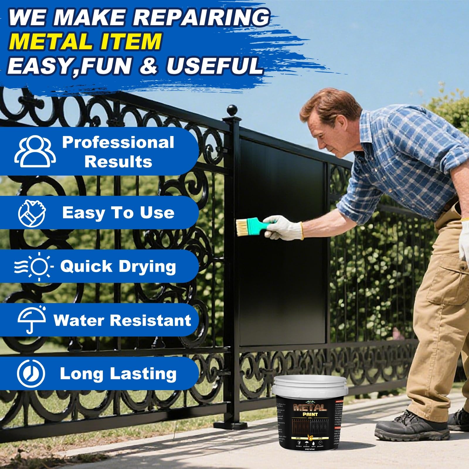 Meuvcol Matte Black finish glides easily in a DIY project.