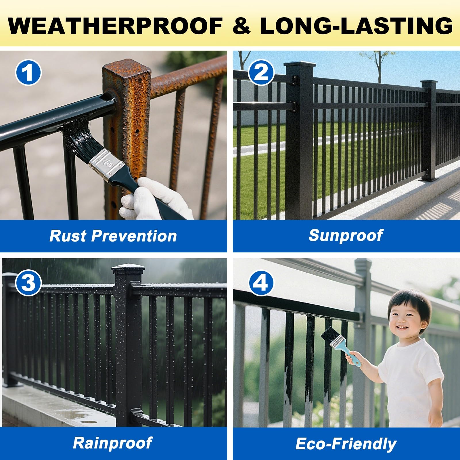 Meuvcol Metal Paint suitable for indoor and outdoor metal surfaces.