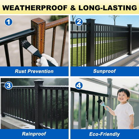 Meuvcol Metal Paint suitable for indoor and outdoor metal surfaces.