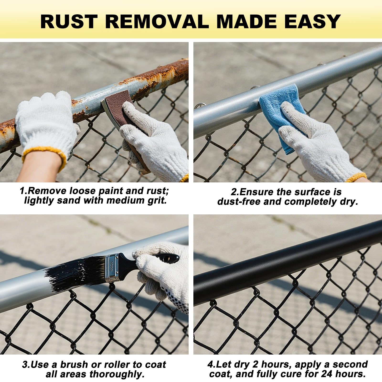 Meuvcol Paint protects rails, gates, and outdoor furniture with a durable matte coat.
