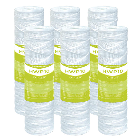 MewMore 20-micron string-wound sediment filter removes particulates for clearer water.