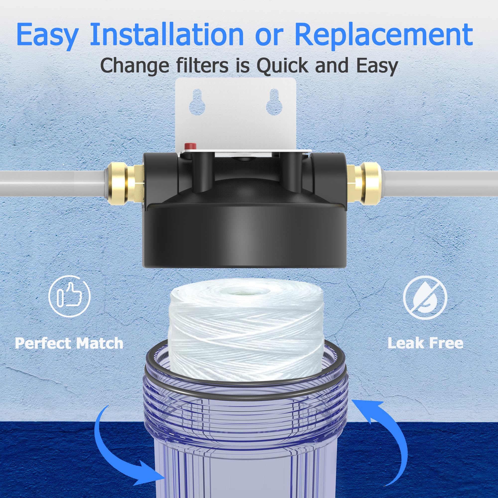 MewMore targets sand, silt, rust, and debris for clearer tap water.