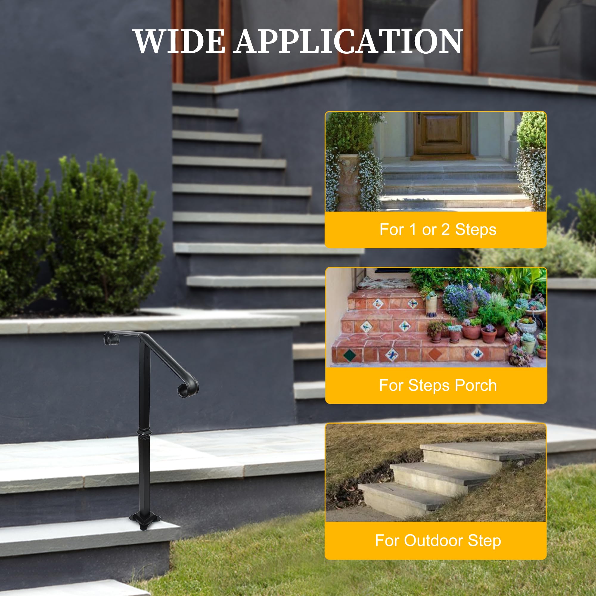 Powder-coated gray finish resists scratches and fading over time