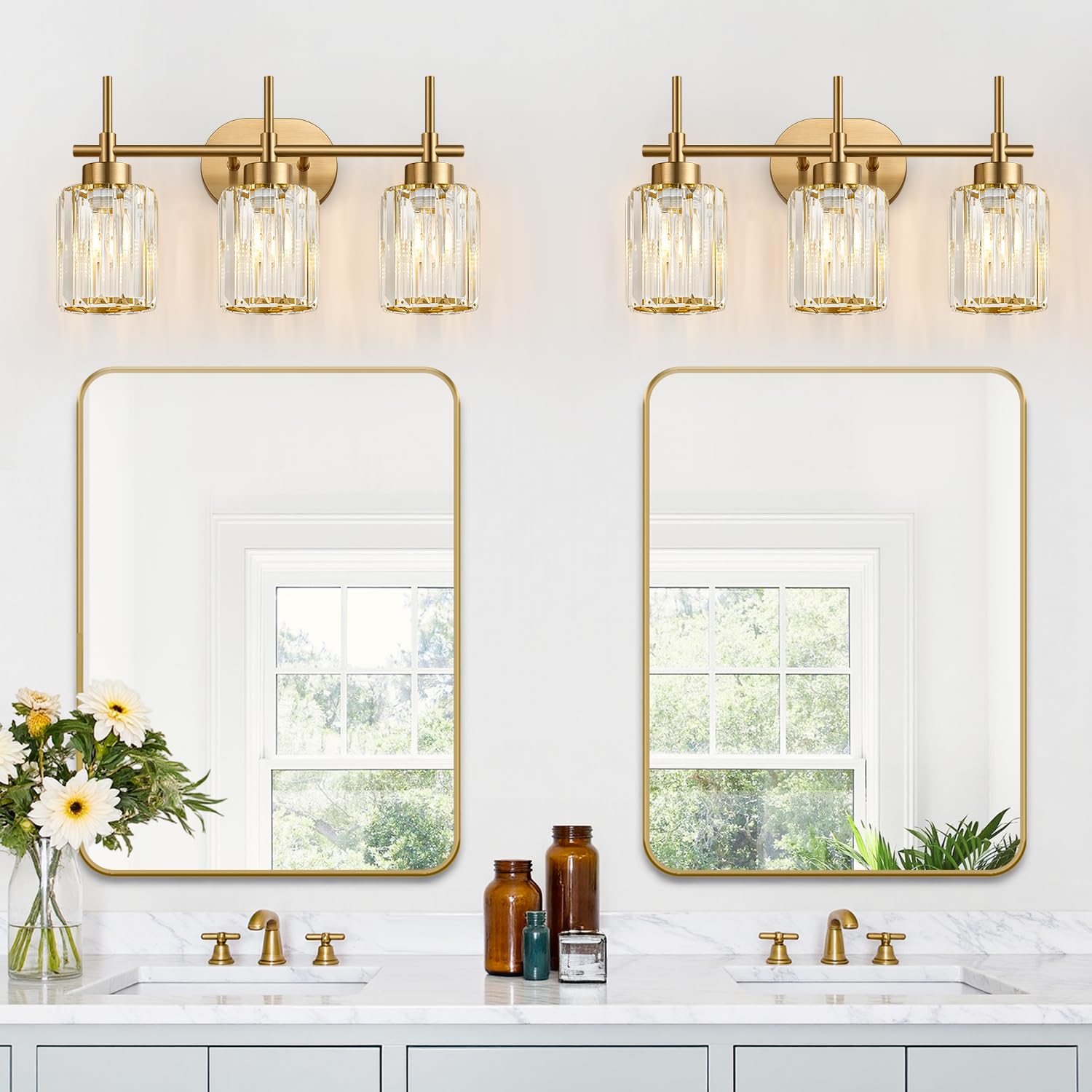 Meybiok corrosion-resistant metal construction ensures durable bathroom lighting