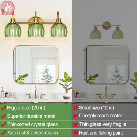 Meybiok vanity wall mount for mirror illumination with chic styling