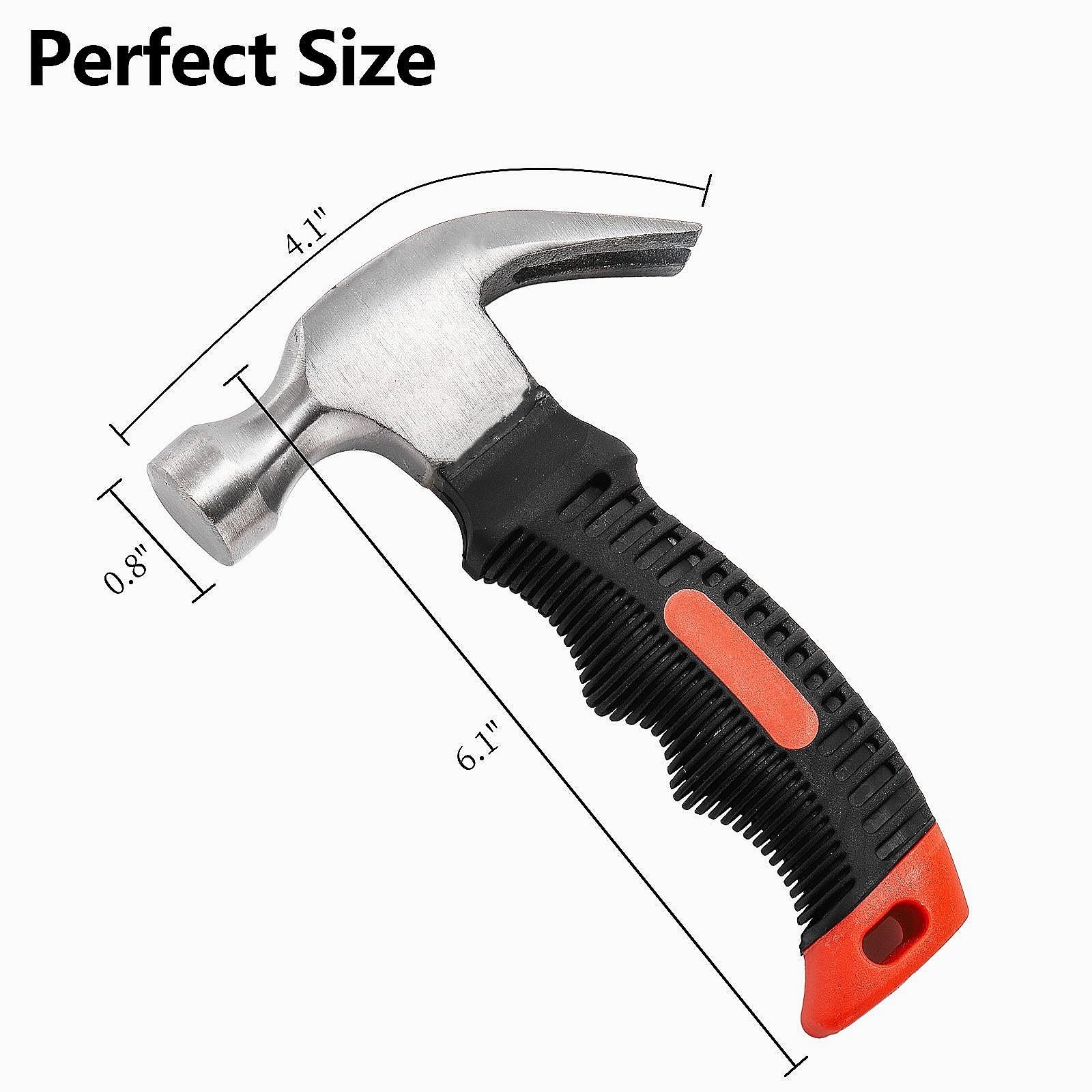 Mezchi mini hammer showing compact design for easy tool bag storage.
