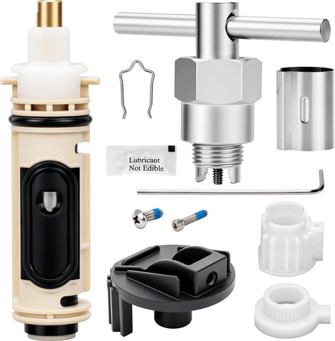 Mezvion 1222 shower cartridge with stainless steel sleeve for durability and stability.