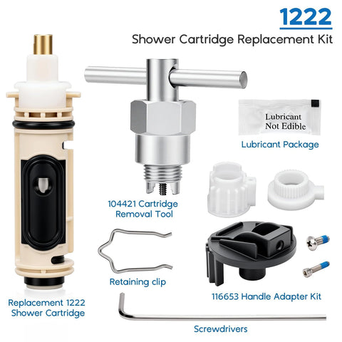 Mezvion lubricating grease eases installation and smooth cartridge movement.