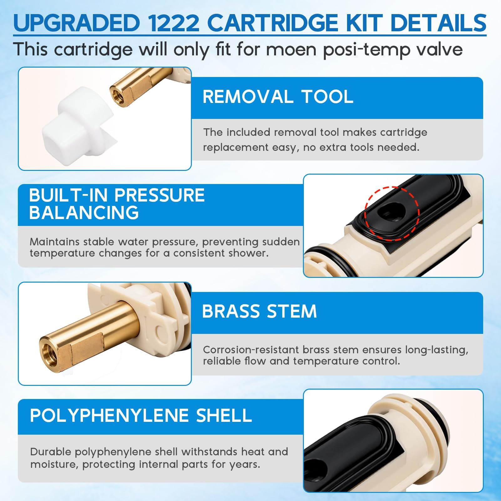 Mezvion temperature limit stop helps prevent scalding while preserving flow.