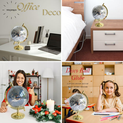 MFGDISCO retro-inspired disco globe enhances contemporary interiors.