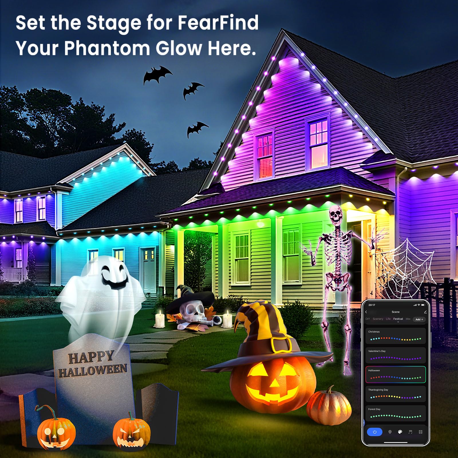 MFROO IP67 weatherproof lighting withstands rain and sun for year-round use.