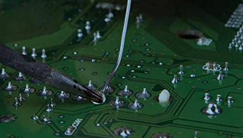 MG Chemicals 4900 flux-core wire shown for fast wetting